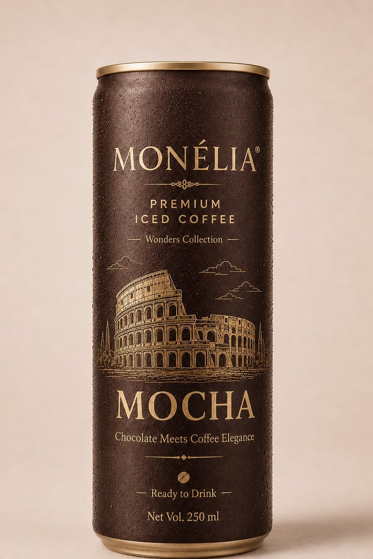 MONÉLIA Black Latte Caramel Mocha Coffee Mojito and Crème Brûlée Iced Coffee