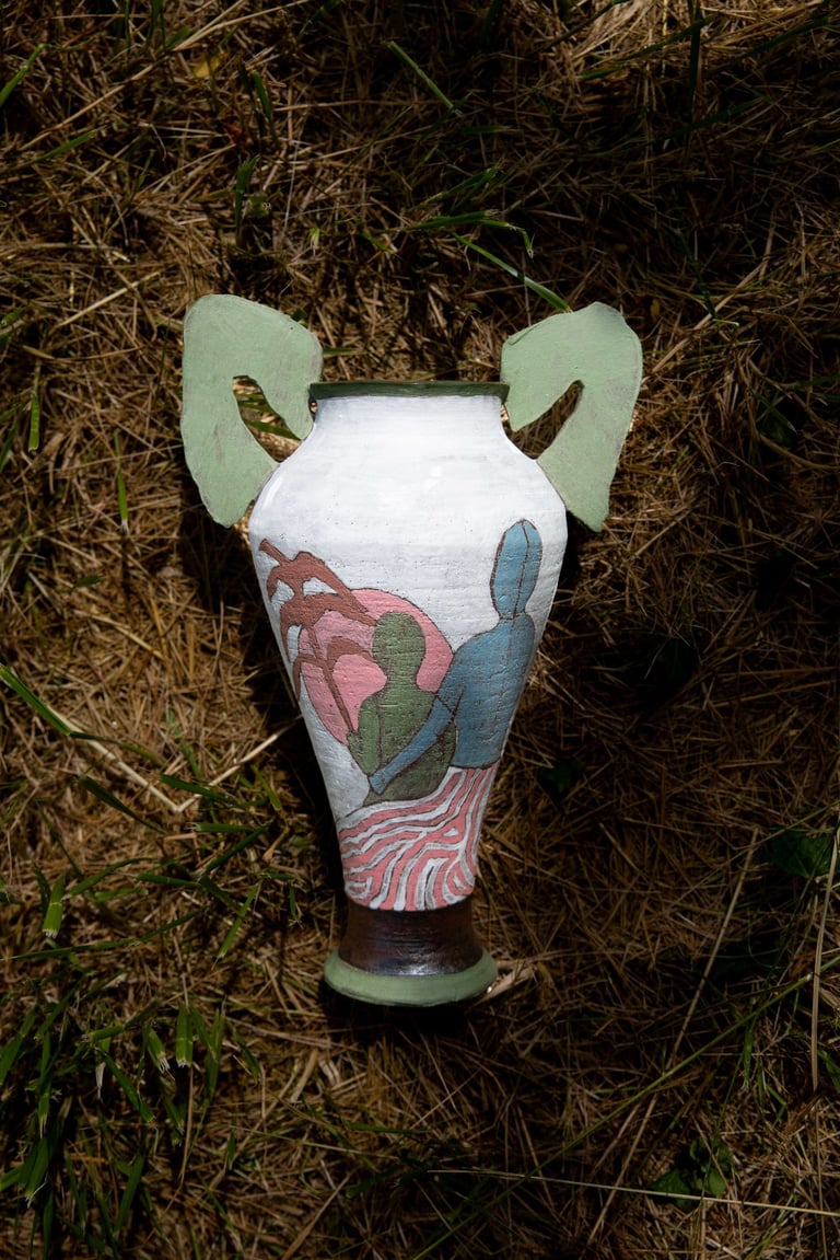 Vase céramique illustration 