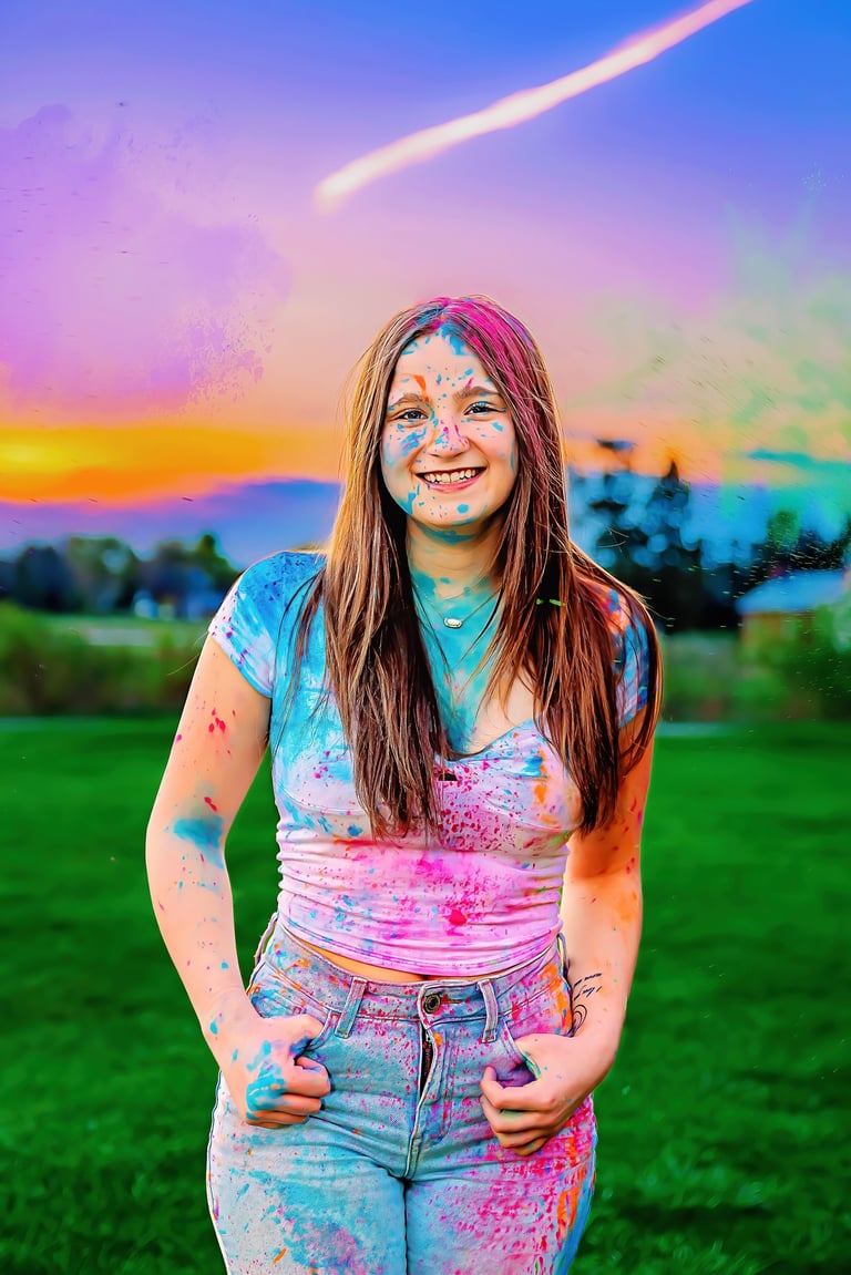 Paint Powder senior pictures by Lititz PA senior picture photographer