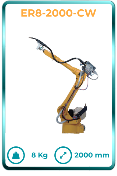 Robot industrial de soldadura chino de calidad en México Estun 6ejes modelo ER8-2000-CW