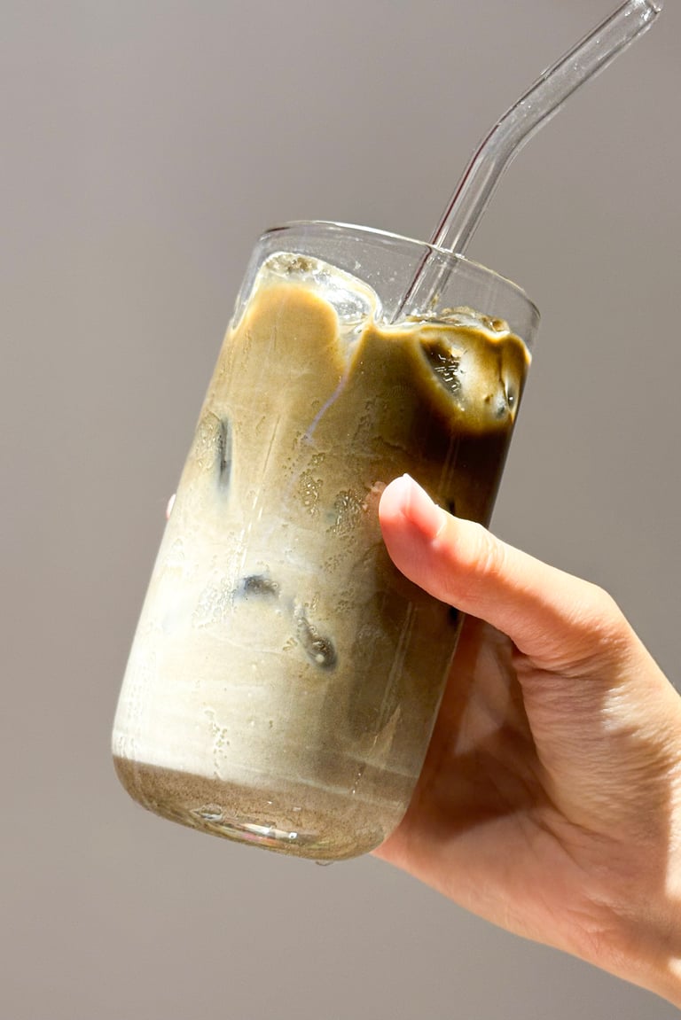 hojicha latte