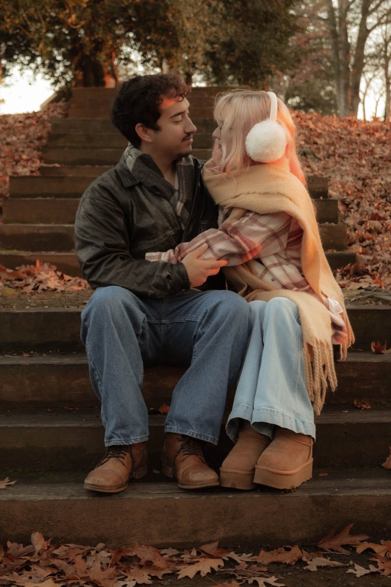 couple eloping at crockett park, midland virginia