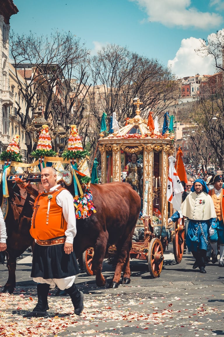 Sant’Efisio festival in Cagliari, one of Sardinia’s most important religious events