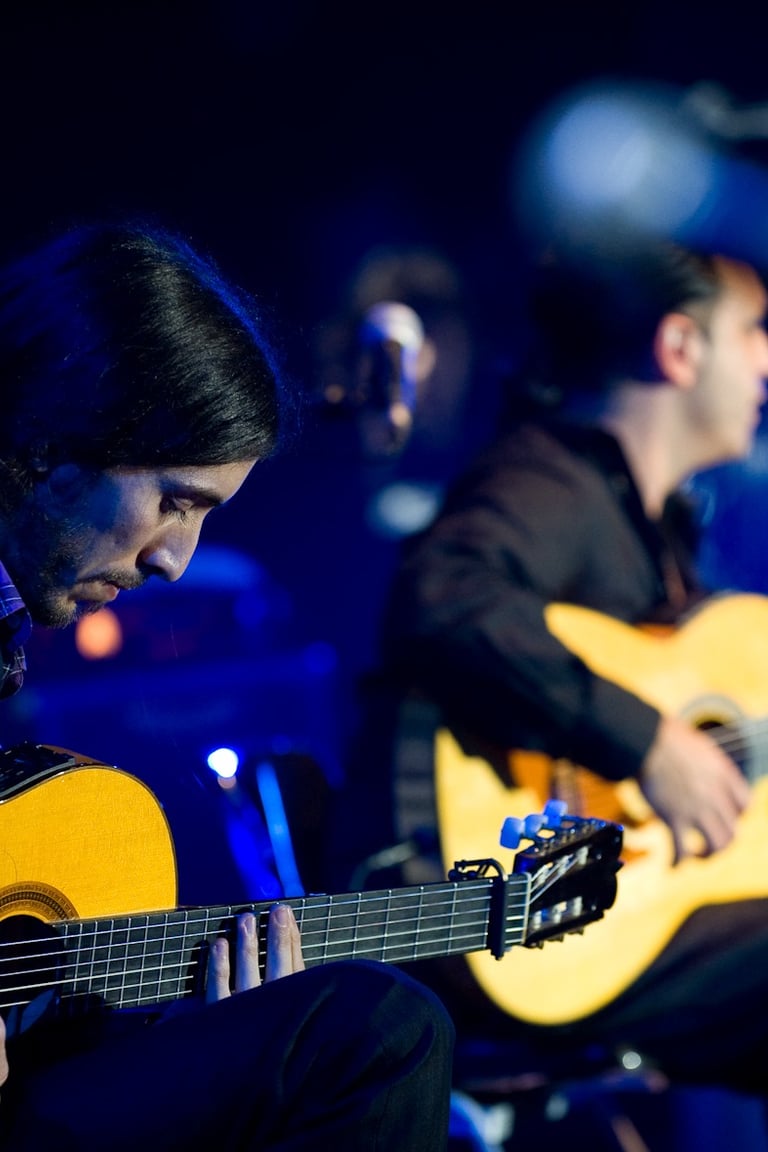 Paco Lomeña en un concierto en Barcelona.