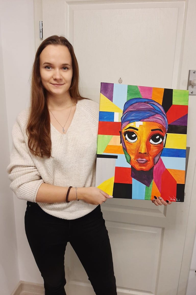 obraz na sprzedaż, obraz na WOŚP, malarstwo artystyczne, obraz, dekoracja wnętrz, obraz ścienny