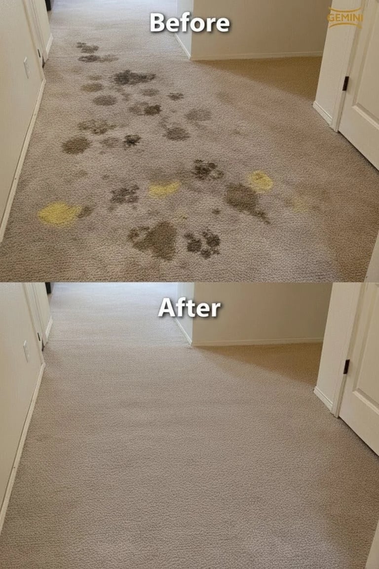 Pet stain removal in Yelm