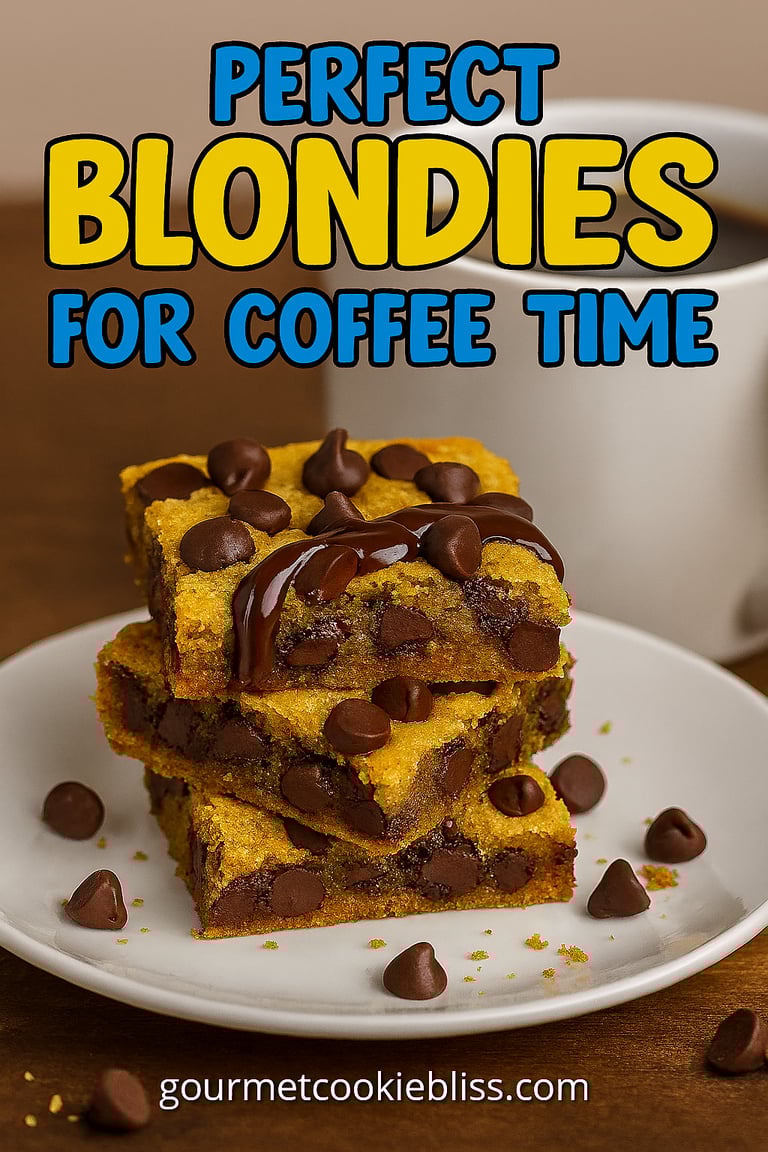perfect blondies for coffee time