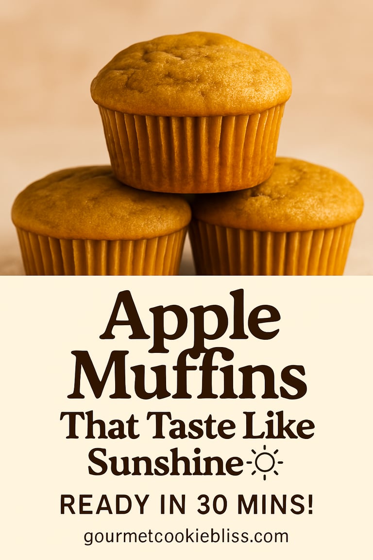 Fluffy apple muffins