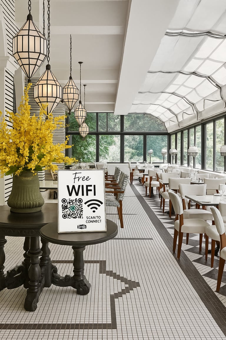Snabbt och säkert gäst WiFi utan lösenord via QR-kod – Sweden WiFi för hotell , Airbnb, vandrarhem