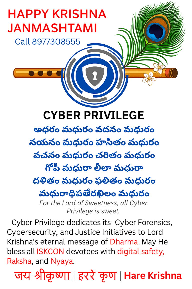 Happy Krishna Janmashtami Cyber Privilege 8977308555 hey Krishna Iskcon 