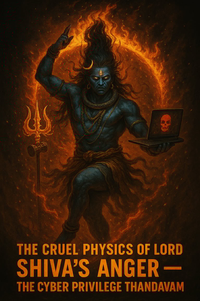 The Cruel Physics of Lord Shiva's Anger  - The Cyber Privilege Thandavam