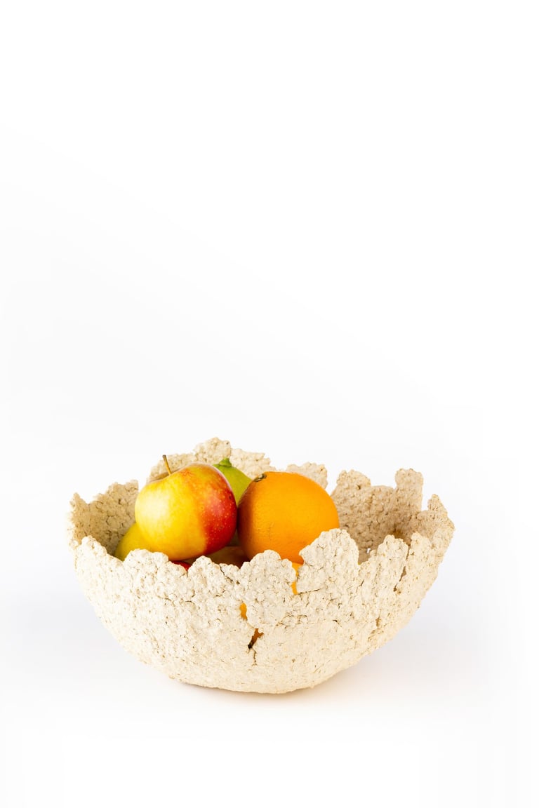 corbeille de fruits en grès chamotté