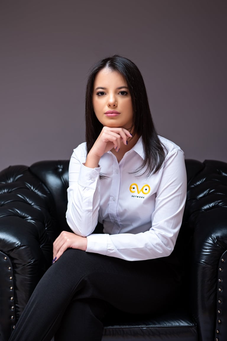 foto de colaboradora da empresa Evo Network