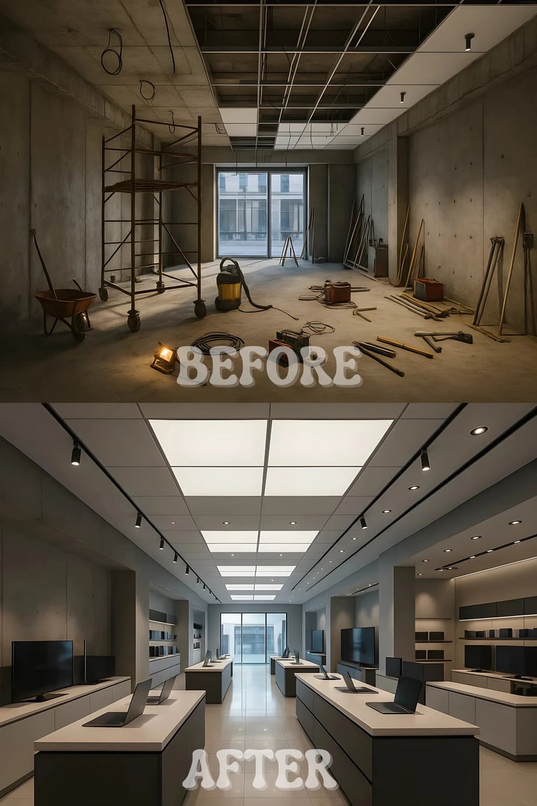 Showroom interior designs
