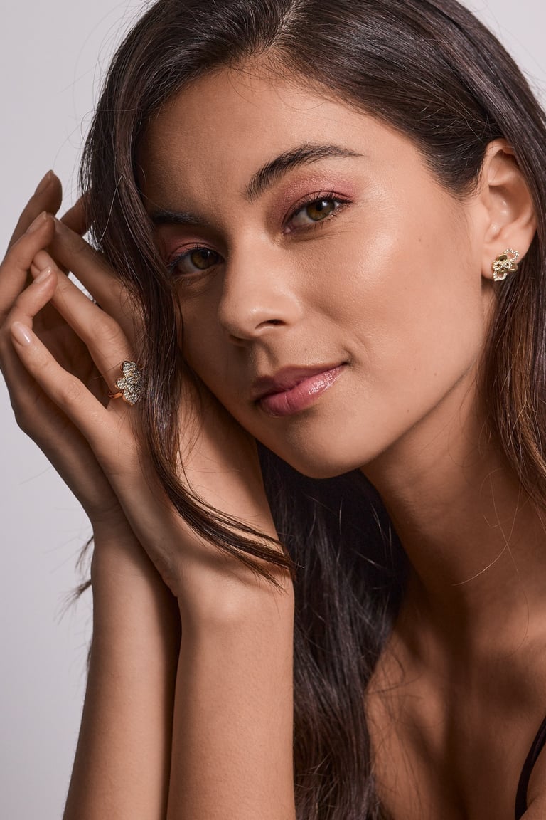 Fashion photography - a woman with a ring on her finger