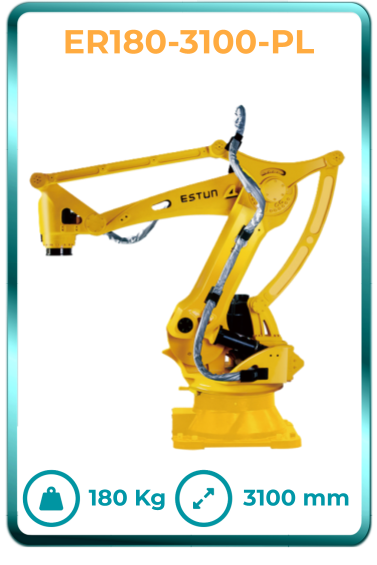 Robot industrial paletizador chino de calidad en Mexico Estun modelo ER180-3100-PL