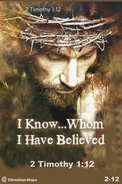 I Know Whom I Have Believed