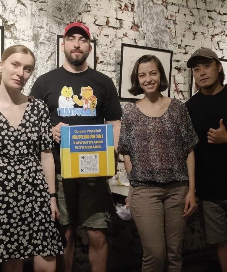 Taiwan Stands With Ukraine artist Evgeny Bondarenko