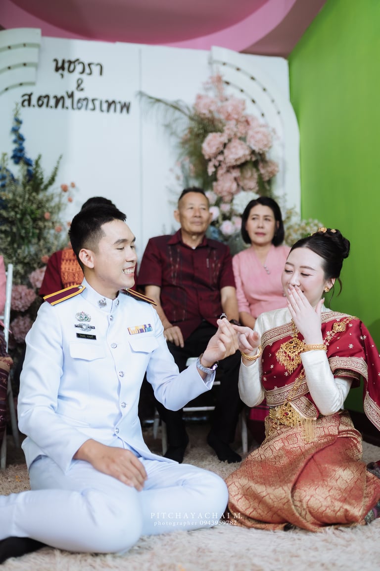 บรรยากาศพิธีแต่งงานล้านนาในจังหวัดน่าน