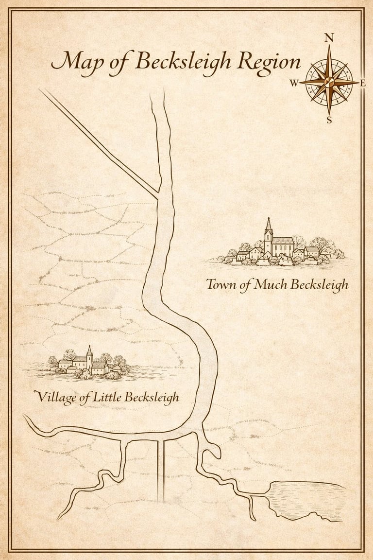 Map of the Becksleigh region