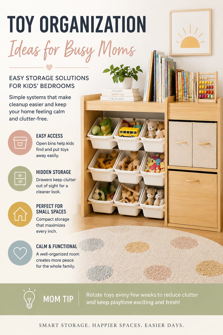 Toy organization ideas for busy moms and growing families