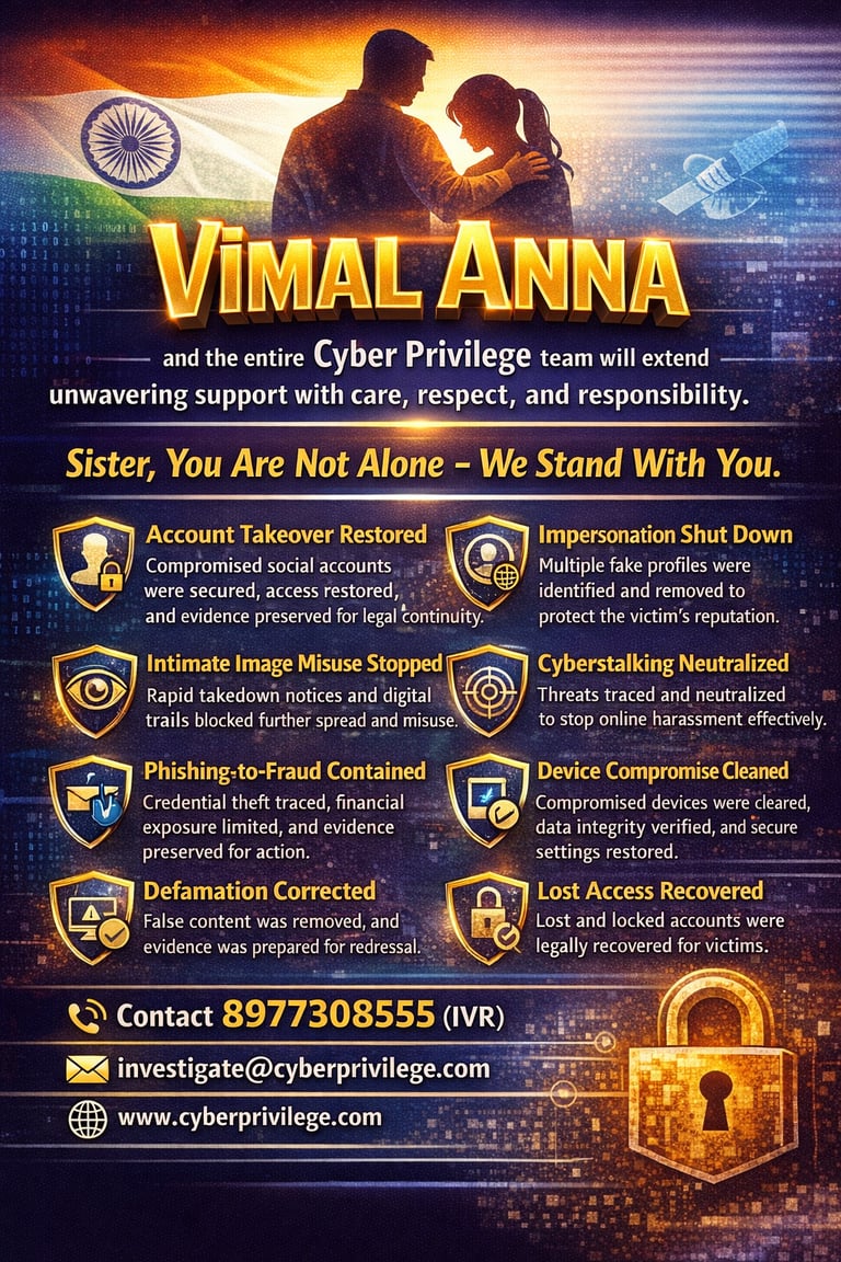 Vimal Anna by G Vimal Kumar CTO Cyber Privilege CSR Ver 2.8 8977308555