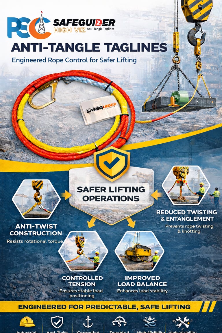 Applications of PSC Anti-Tangle Tagline System