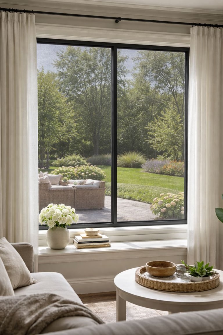 A view from inside of a home.