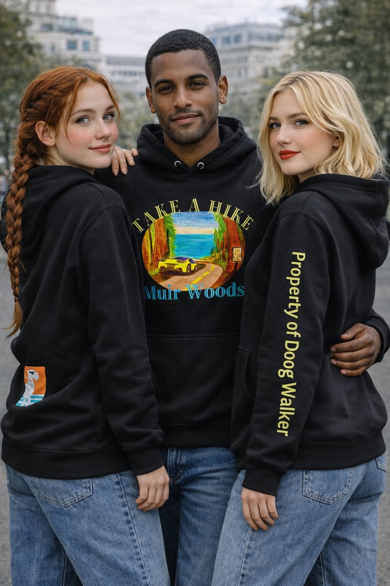 Art & Music coverage in this unique hoodie. Shop the Doog Walker brand for one of a kind clothing.