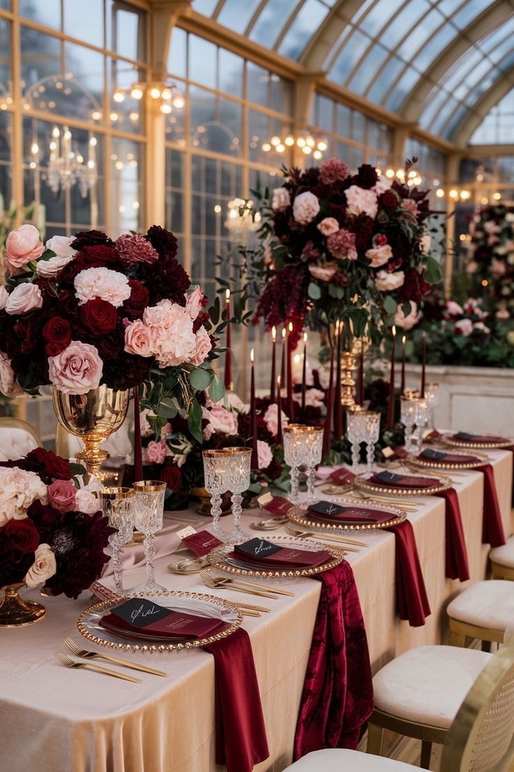 Elegant wedding reception tablescape decor by Kashta Events, Vancouver BC