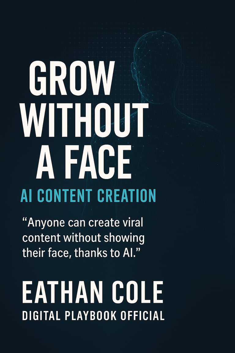 AI Content Creator ebook - how to grow online without showing your face, Digital Playbook Official