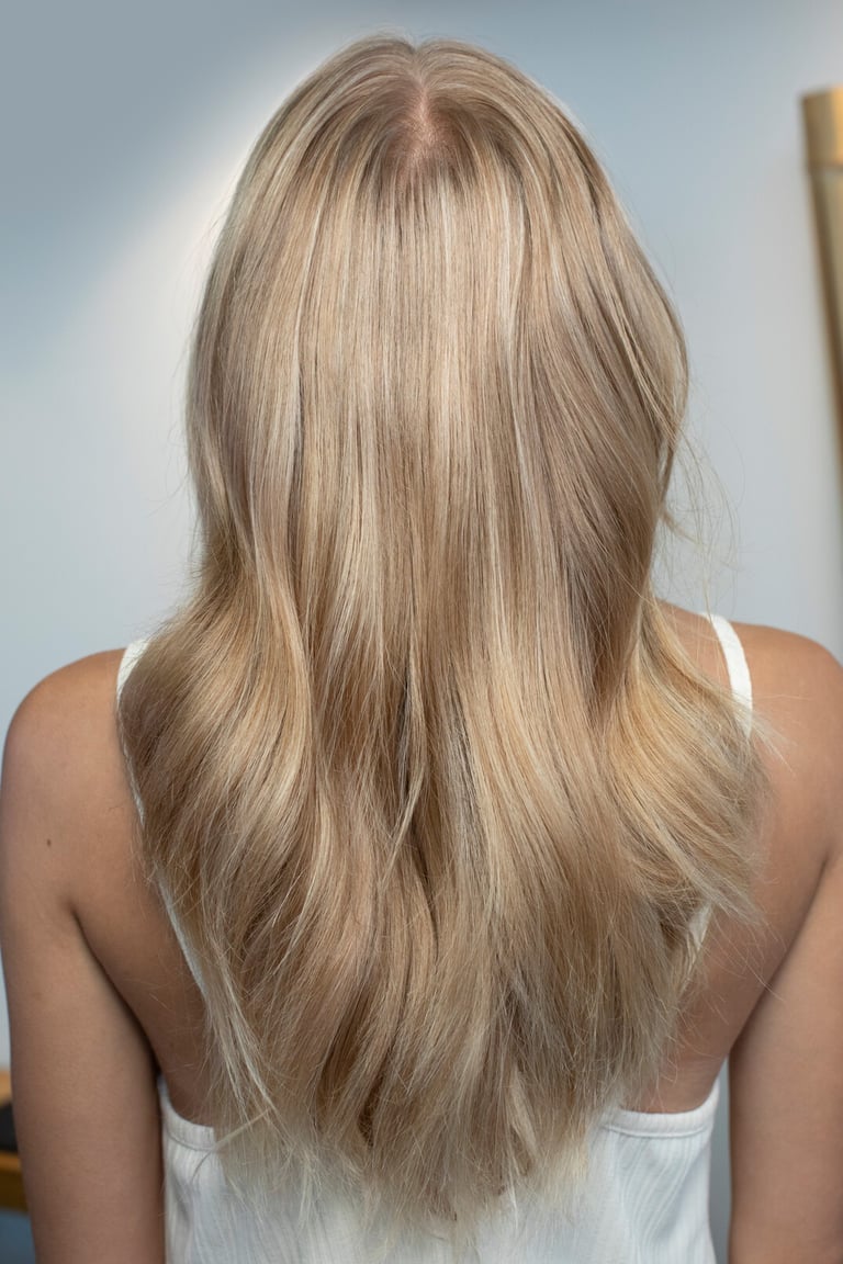 a woman with blonde hair