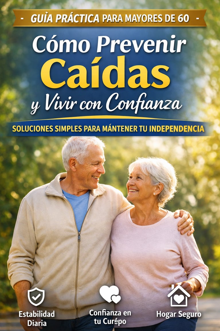 Cómo prevenir caídas después de los 60 sin miedo. Guía práctica para mejorar la estabilidad, moverse