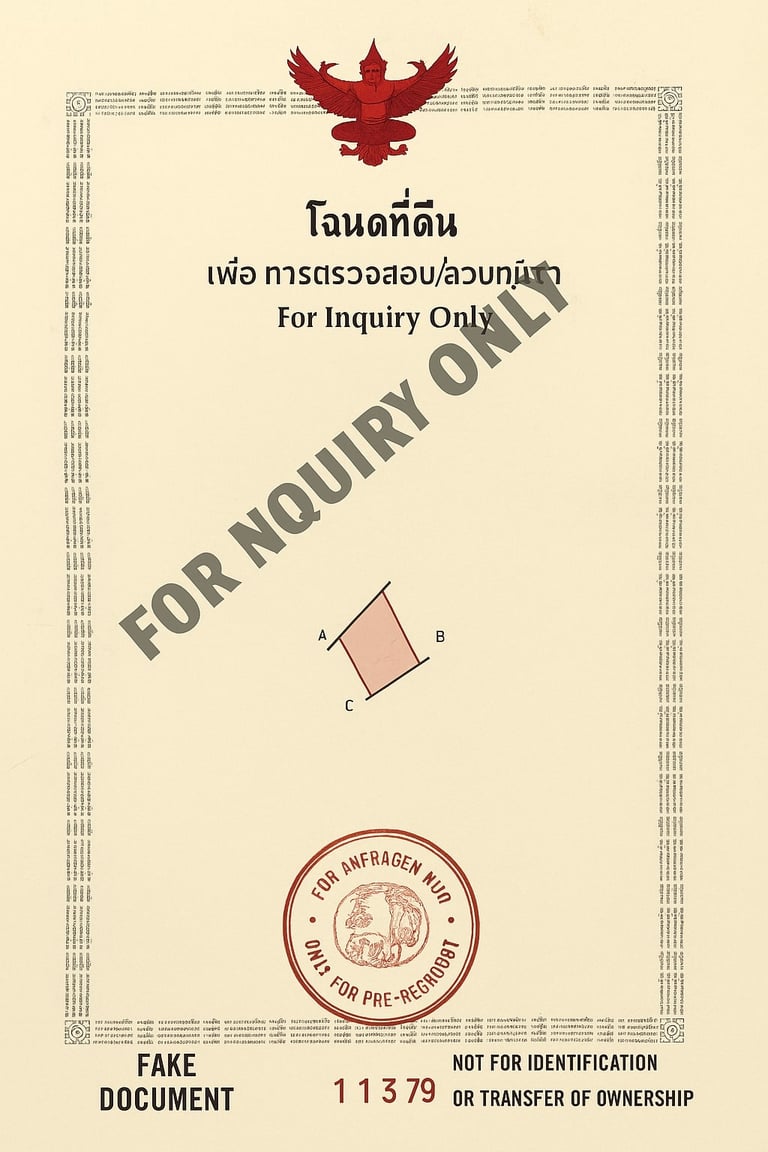 Chanote Title Deed (Nor Sor 4 Jor)
