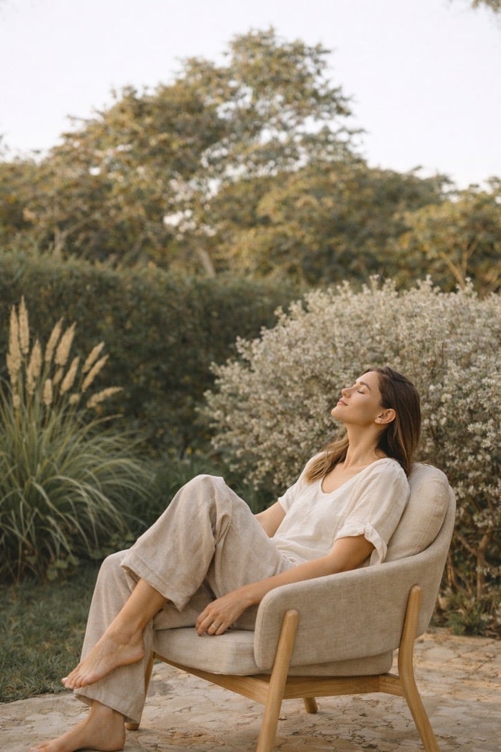 Moment de détente et de respiration en sophrologie pour retrouver la sérénité