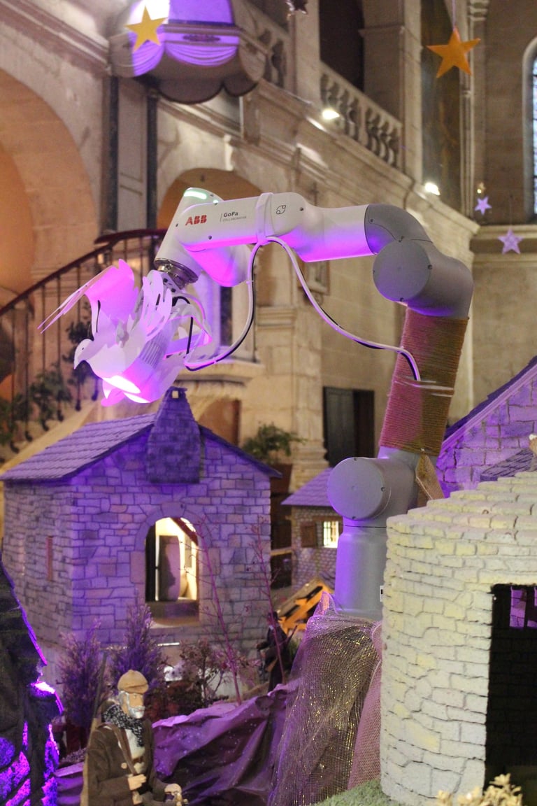 Un robot ABB dans une crèche !