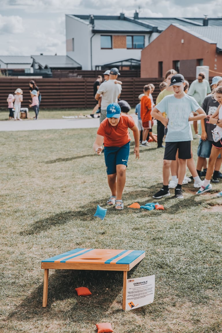 Cornhole žaidimas nuomai Klaipėdoje