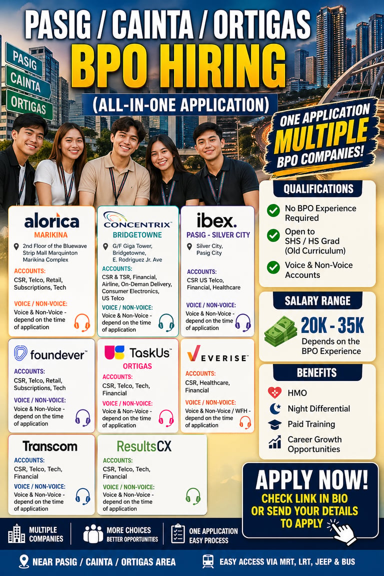BPO assessment BPO Practice Ortigas Marikina Rizal BPO Call Center Agents