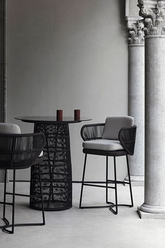 Modern outdoor bar set designed by outdoor furniture manufacturer Craftnika