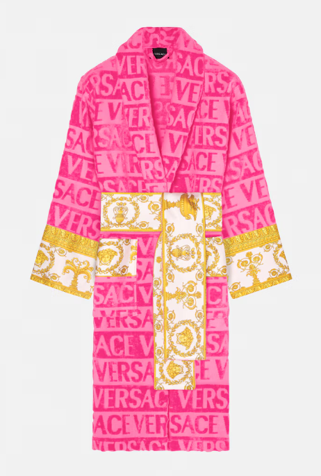 Versace home pink bathrobe barrock