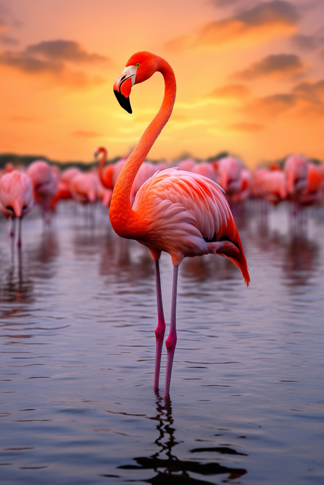 Flamants roses