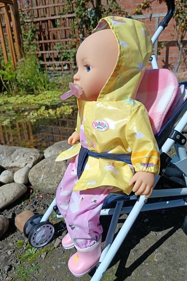 Baby Annabell Mia doll dressed for rain