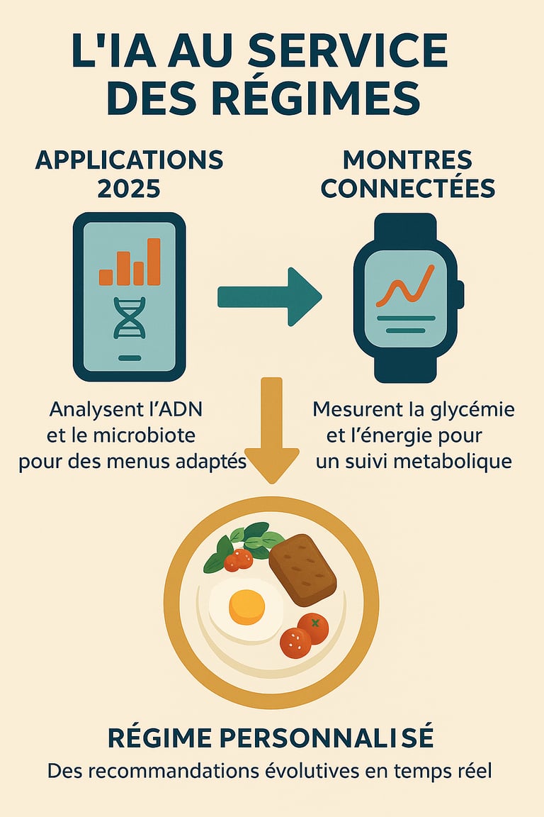 Infographie sur l’impact de l’IA et de la technologie sur les régimes