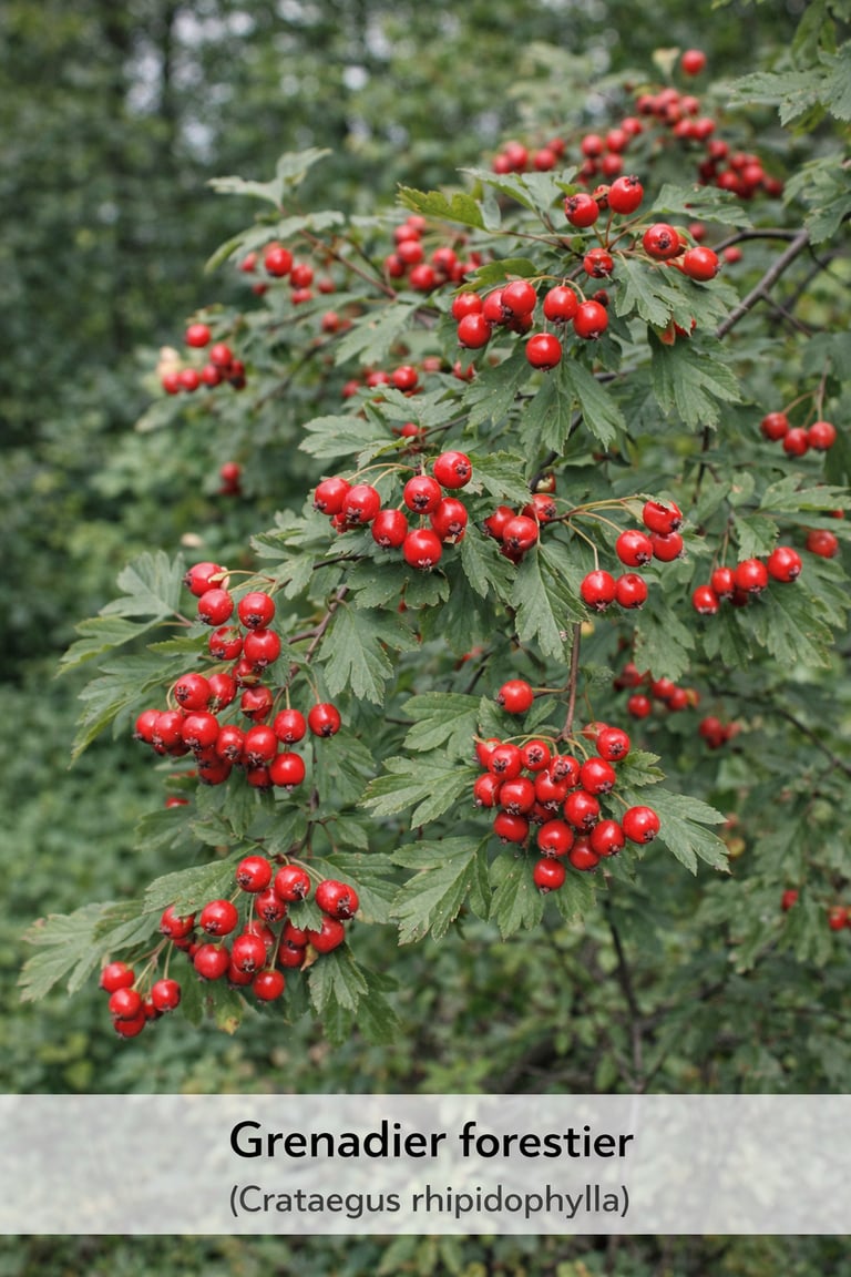 grenadier forestier arbuste decoratif environnement naturel lotissement Belbeuf