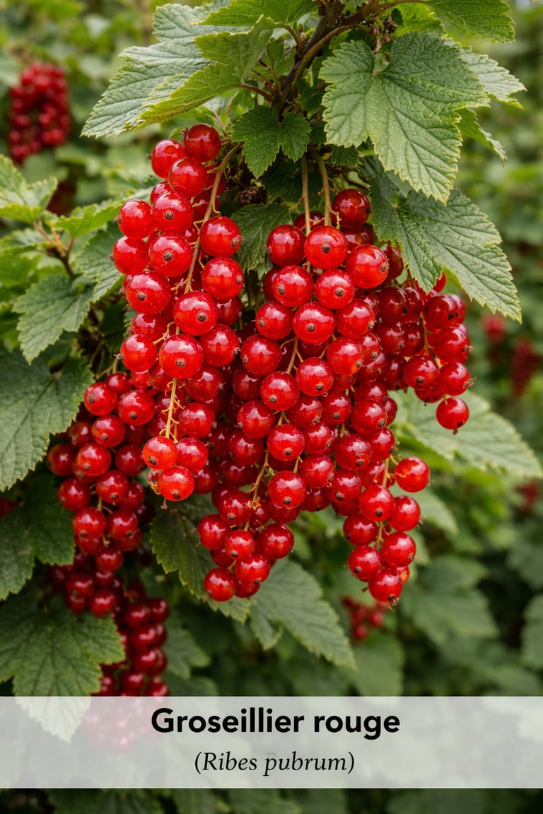 groseillier rouge arbuste fruitier espaces verts lotissement Domaine du Parc