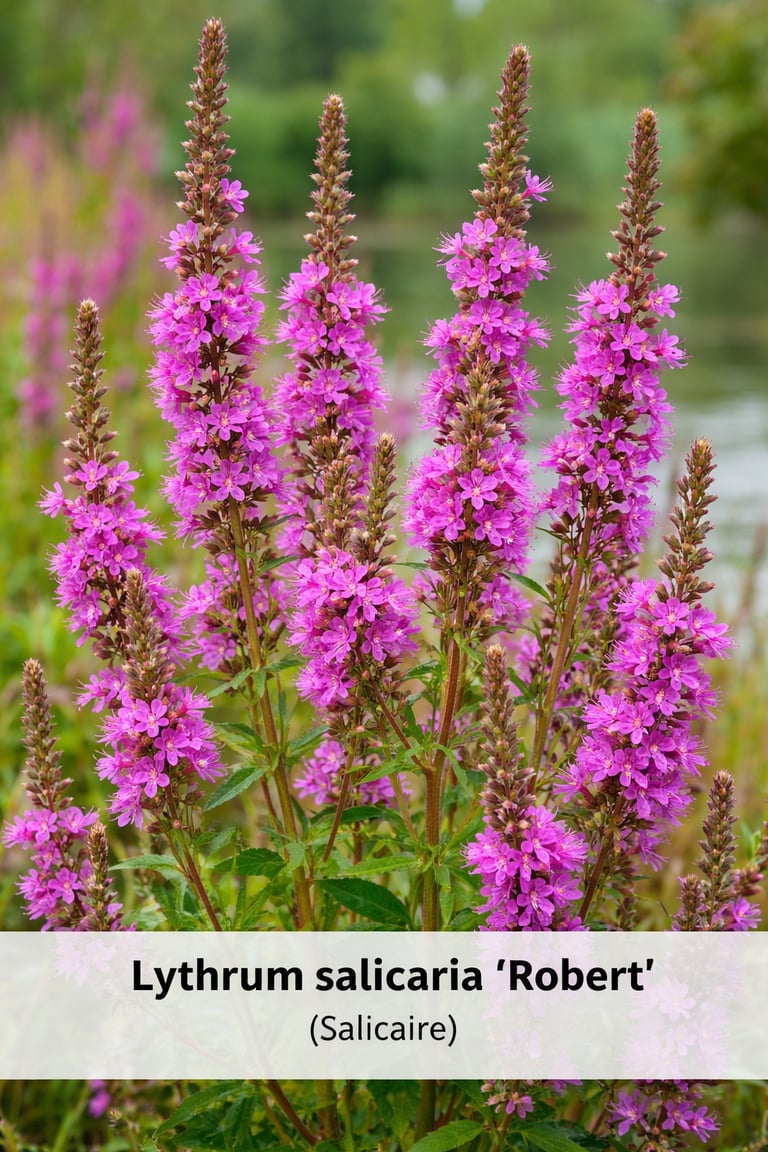 lythrum salicaria fleur des zones humides bassin paysager lotissement Belbeuf