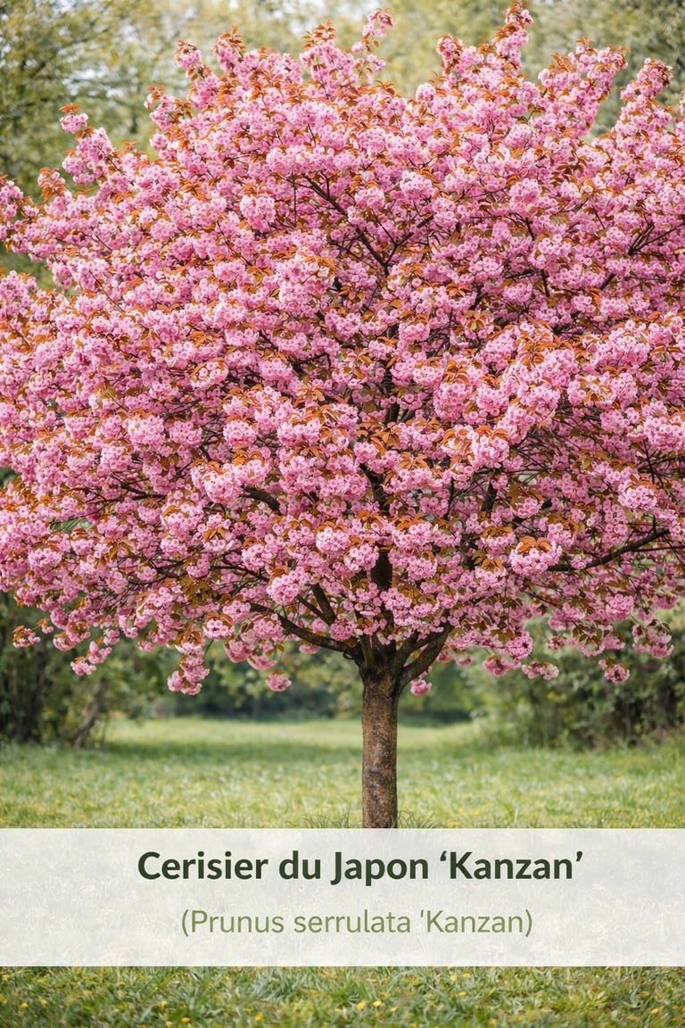 cerisier du japon arbre fleuri amenagement paysager Domaine du Parc Belbeuf