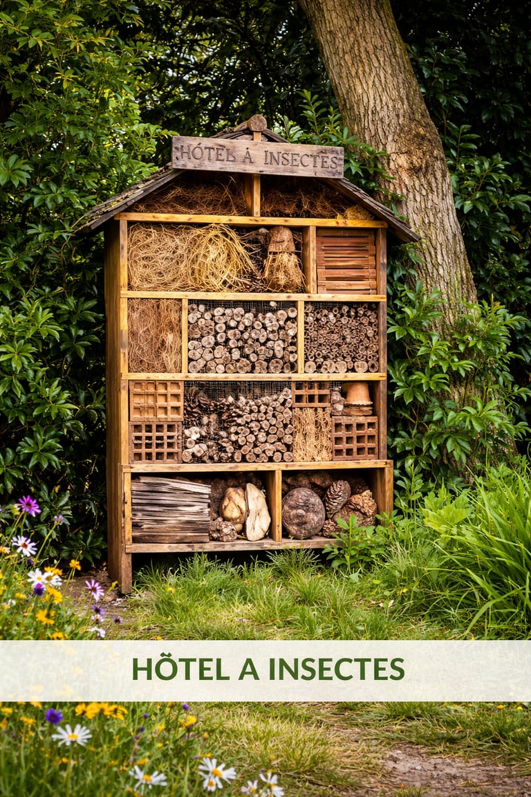 amenagement ecologique nichoirs a oiseaux dans le lotissement Belbeuf proche Rouen