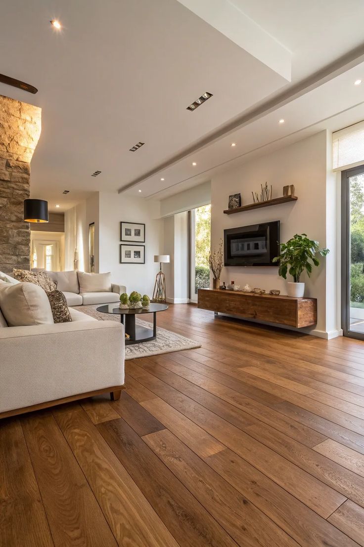 yapı dekorasyon projesinde laminant parke zemini