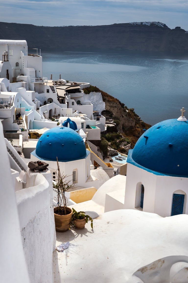 Fira town in Santorini